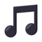 Musical Note emoji on Emojione